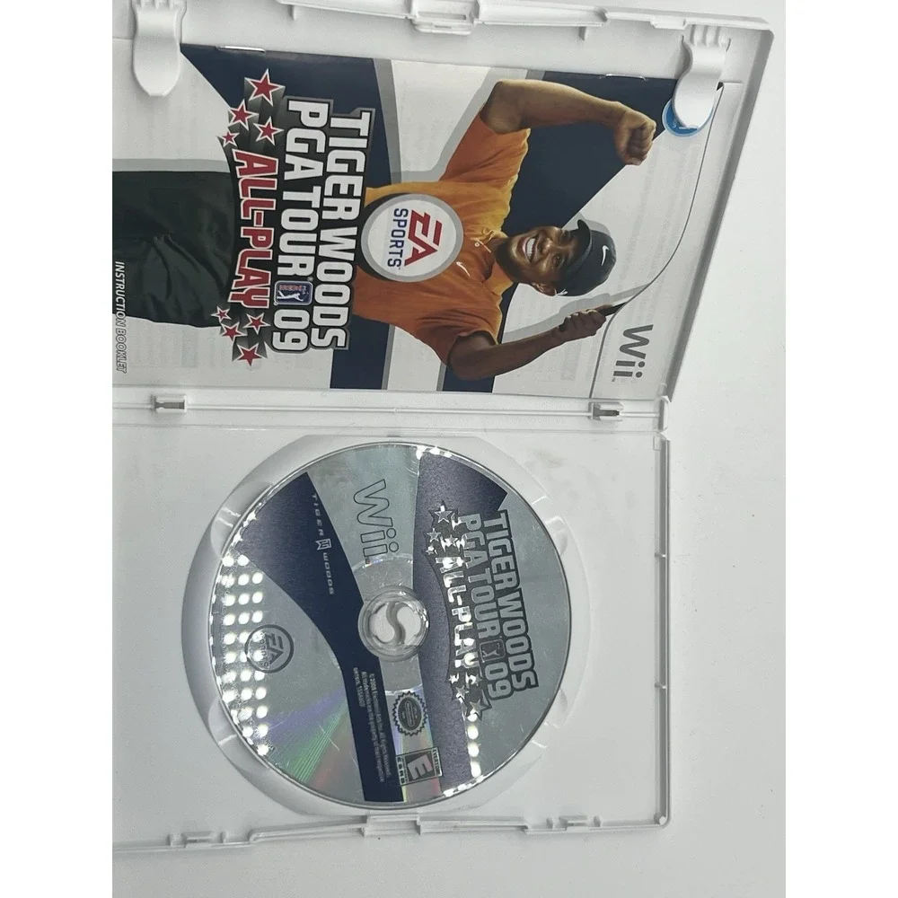 Tiger Woods PGA Tour 09 ALL PLAY (Nintendo Wii, 2008) GAME COMPLETE with‎ MANUAL